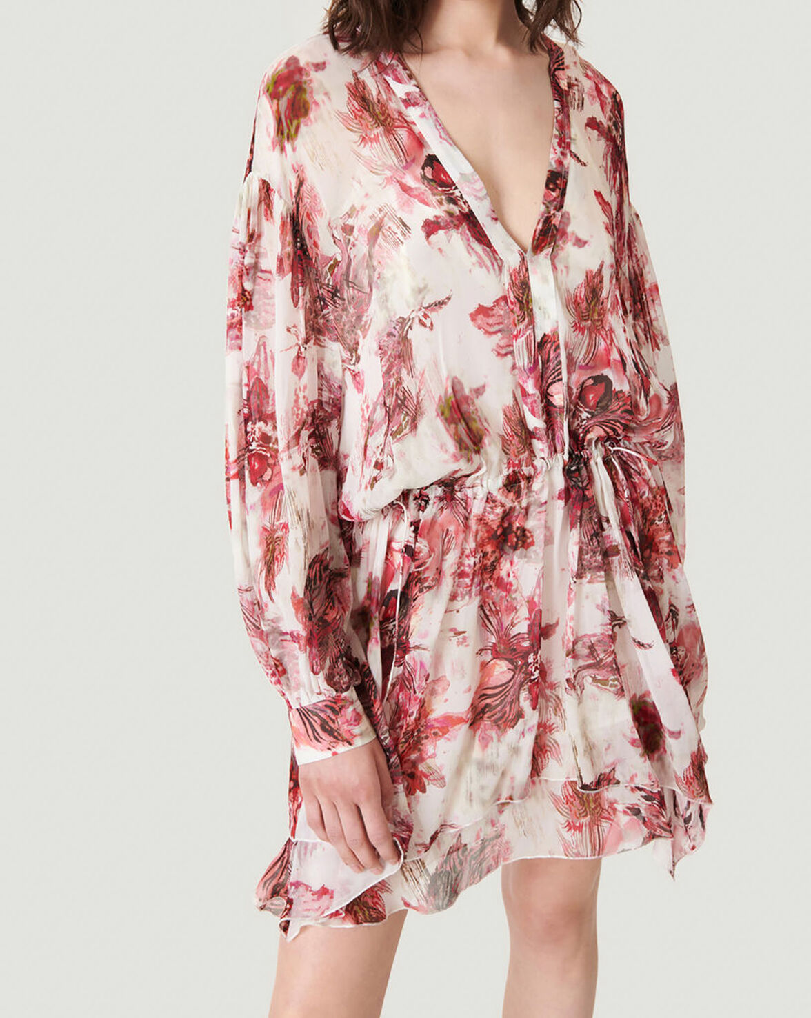 GARETH FLOWY FLORAL MINI DRESS image number null